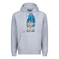 Heather Grey winter gnome Premium Hoodie - JahusDesignShop