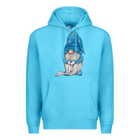Ocean Blue winter gnome Premium Hoodie - JahusDesignShop