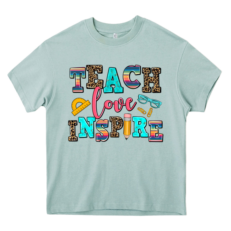 Teach Love Inspire Heavy Core Tee by AdoDesignShop | Teevron