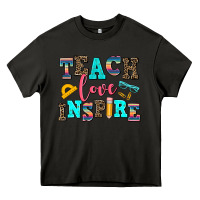 Asphalt teach love inspire Heavy Core Tee - AdoDesignShop