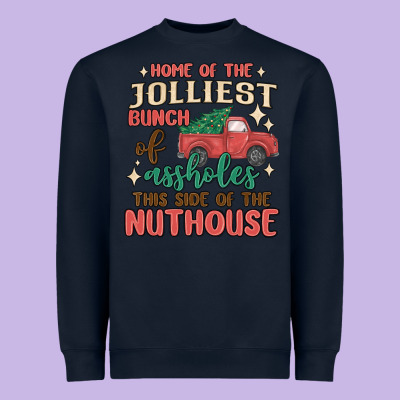 Home Of The Jollıest Bunch Of Assholes Thıs Sıd Heavyweight Sweatshirt Designed By Maliassmallbusiness