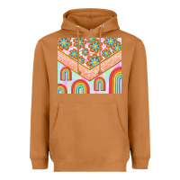 Meerkat hippie rainbow and daisy Heavyweight Hoodie - TumblerDesignByShophia
