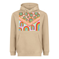 Mushroom hippie rainbow and daisy Heavyweight Hoodie - TumblerDesignByShophia