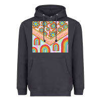 Smoke hippie rainbow and daisy Heavyweight Hoodie - TumblerDesignByShophia