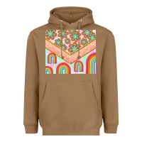 Toasted Coconut hippie rainbow and daisy Heavyweight Hoodie - TumblerDesignByShophia