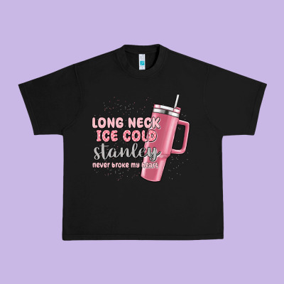Long Neck Ice Cold Stanley Never Broke My Heart Urban Heavy Tee Designed By Maliassmallbusiness