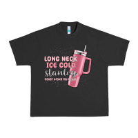 Pigment Black long neck ice cold stanley never broke my heart Urban Heavy Tee - MaliasSmallBusiness