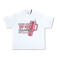 White long neck ice cold stanley never broke my heart Urban Heavy Tee - MaliasSmallBusiness