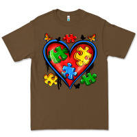 Cacao autism heart Premium Tee - Artiststas