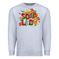 Heather Grey cinco de mayo soap lady Premium Sweatshirt - CowGirlArtShop
