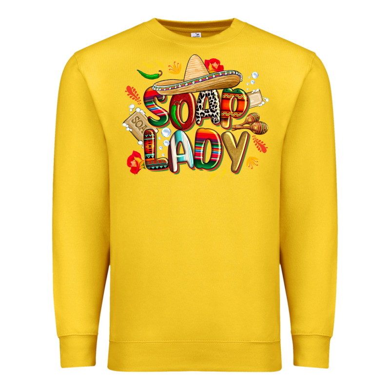 Cinco De Mayo Soap Lady Premium Sweatshirt by CowGirlArtShop | Teevron