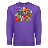 Purple cinco de mayo soap lady Premium Sweatshirt - CowGirlArtShop