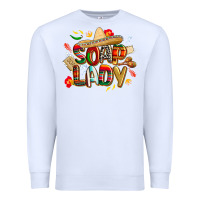 White cinco de mayo soap lady Premium Sweatshirt - CowGirlArtShop