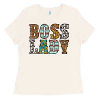 Bone western boss lady Ladies Tee - HRA Design Shop