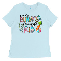 Baby Blue Every Bunnys Favorite Kid Ladies Tee - RanaPortraitStore
