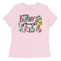 Bubblegum Pink Every Bunnys Favorite Kid Ladies Tee - RanaPortraitStore