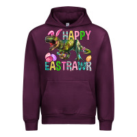 Mauve Wine Happy Eastrawr Easter Urban Hoodie - BundleAndBundleShop