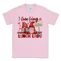 Bubblegum Pink i love being a lunch lady Classic Tee - MaliasSmallBusiness