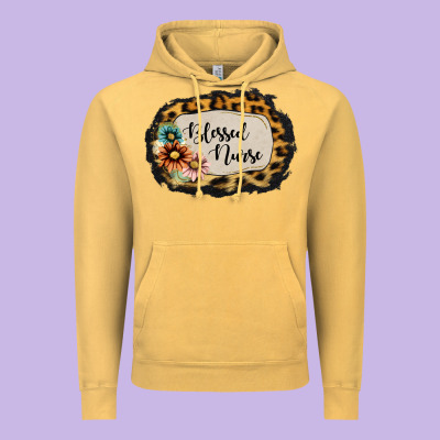 Blessed Nurse Vintage Hoodie Designed By Jasminsmagicworld
