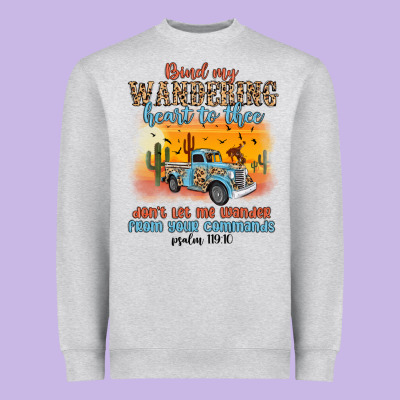 Bind My Wandering Heart To Thee Heavyweight Sweatshirt Designed By Maliassmallbusiness