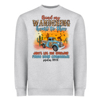 Heather Grey bind my wandering heart to thee Heavyweight Sweatshirt - MaliasSmallBusiness