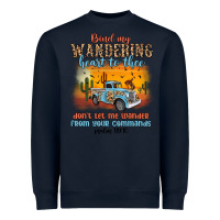 Navy bind my wandering heart to thee Heavyweight Sweatshirt - MaliasSmallBusiness