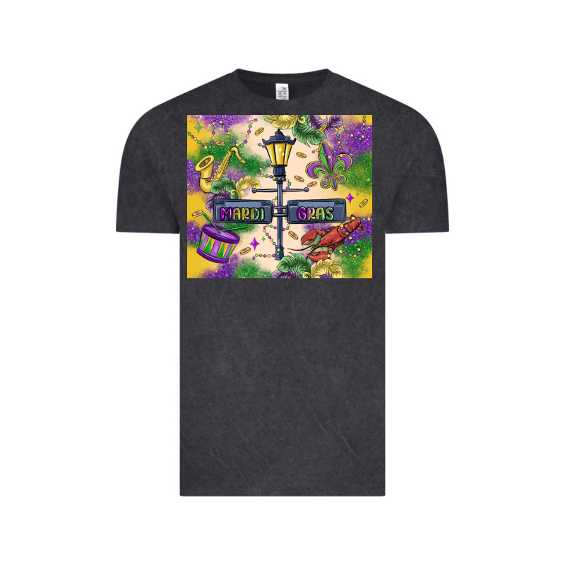 Mardi Gras Street Lights Vintage Tee by MaliasSmallBusiness | Teevron