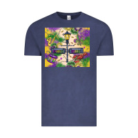 Vintage Denim mardi gras street lights Vintage Tee - MaliasSmallBusiness