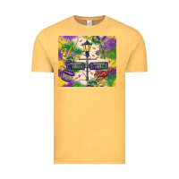 Vintage Mustard mardi gras street lights Vintage Tee - MaliasSmallBusiness