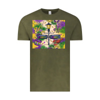 Vintage Olive mardi gras street lights Vintage Tee - MaliasSmallBusiness