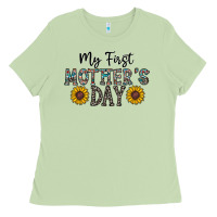 Matcha my first mother's day Ladies Tee - CowhideDigitalArt
