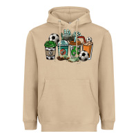 Mushroom Soccer coffee cups Heavyweight Hoodie - HowdyJamesFarm