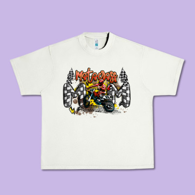 Motocross Mom Urban Heavy Tee Designed By Maliassmallbusiness