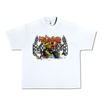 White motocross mom Urban Heavy Tee - MaliasSmallBusiness