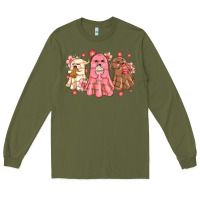 Army Green mexican desert ghosts Long Sleeve Tee - MaliasSmallBusiness
