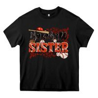 Black baseball sister Heavy Core Tee - JahusDesignShop