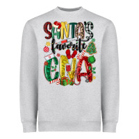 Heather Grey santas favorite cna nurse Heavyweight Sweatshirt - MaliasSmallBusiness