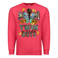 Cardinal mom of twin boys mother's day Premium Sweatshirt - CowGirlArtShop