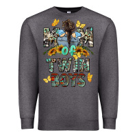 Charcoal Heather mom of twin boys mother's day Premium Sweatshirt - CowGirlArtShop