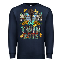 Navy mom of twin boys mother's day Premium Sweatshirt - CowGirlArtShop