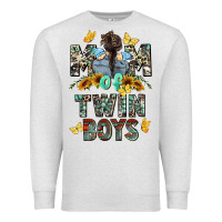 Oatmeal Heather mom of twin boys mother's day Premium Sweatshirt - CowGirlArtShop