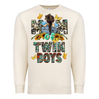 Sandshell mom of twin boys mother's day Premium Sweatshirt - CowGirlArtShop