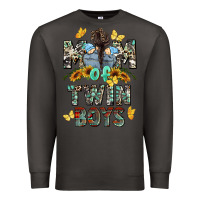 Smoke mom of twin boys mother's day Premium Sweatshirt - CowGirlArtShop