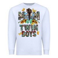 White mom of twin boys mother's day Premium Sweatshirt - CowGirlArtShop