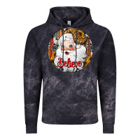 Cloud Black believe Santa Claus Christmas Vintage Hoodie - Jasminsmagicworld