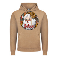 Vintage Coffee believe Santa Claus Christmas Vintage Hoodie - Jasminsmagicworld