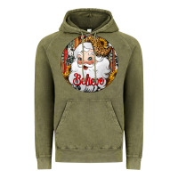 Believe Santa Claus Christmas Vintage Hoodie | Teevron