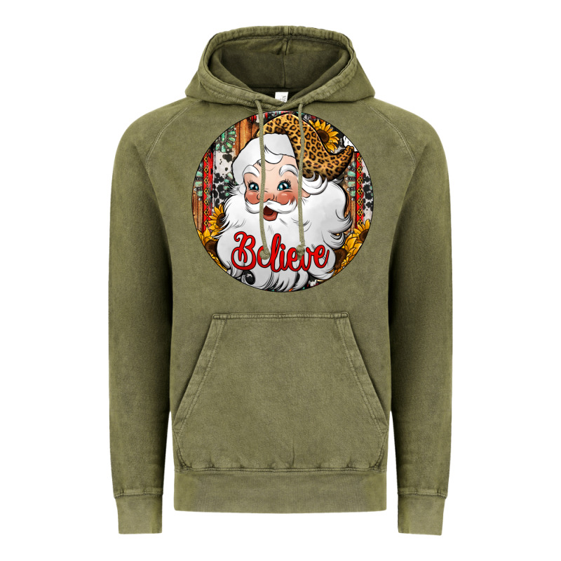 Believe Santa Claus Christmas Vintage Hoodie by Jasminsmagicworld | Teevron