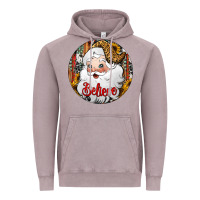 Vintage Zinc believe Santa Claus Christmas Vintage Hoodie - Jasminsmagicworld