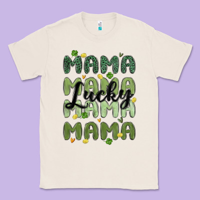 Lucky Mama Classic Tee Designed By Maliassmallbusiness